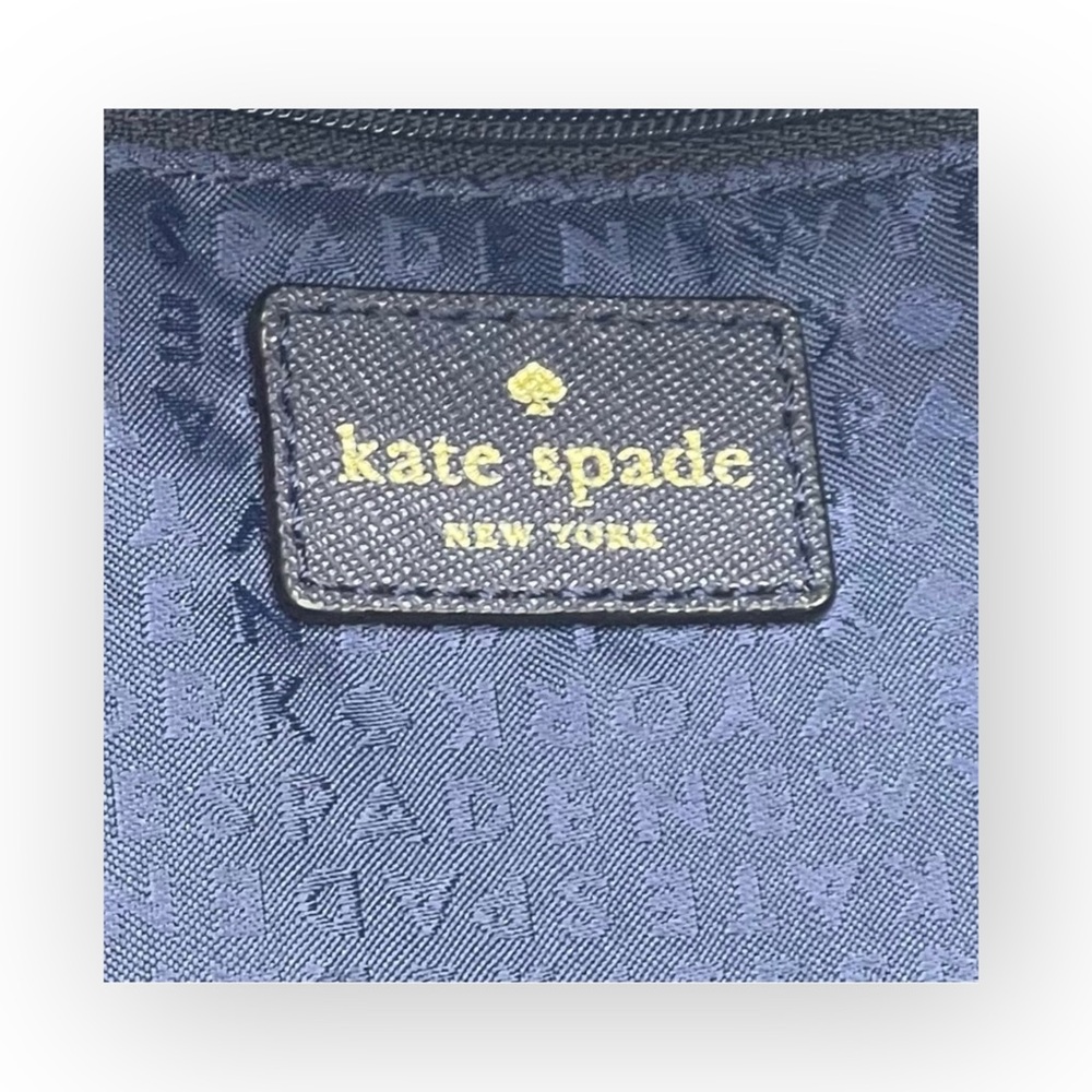 Kate Spade  Dally Newbury Lane Caining Large Tote Bag Handbag  French Navy  - Picture 14 of 16